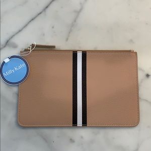 NWT Real Leather Clutch by Milly Kate